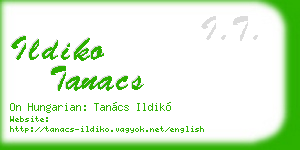 ildiko tanacs business card